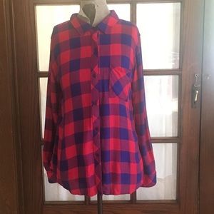 Rails Flannel Top